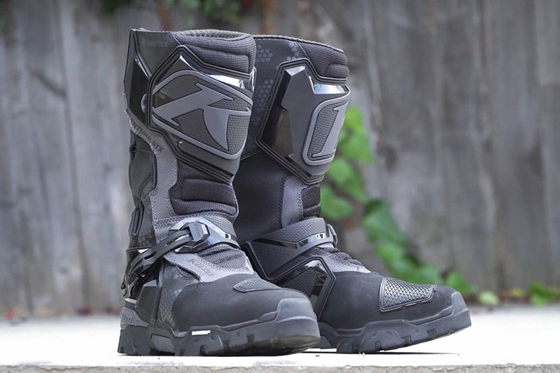 Around-the-world motorcycle trip Klim Adventure GTX boot